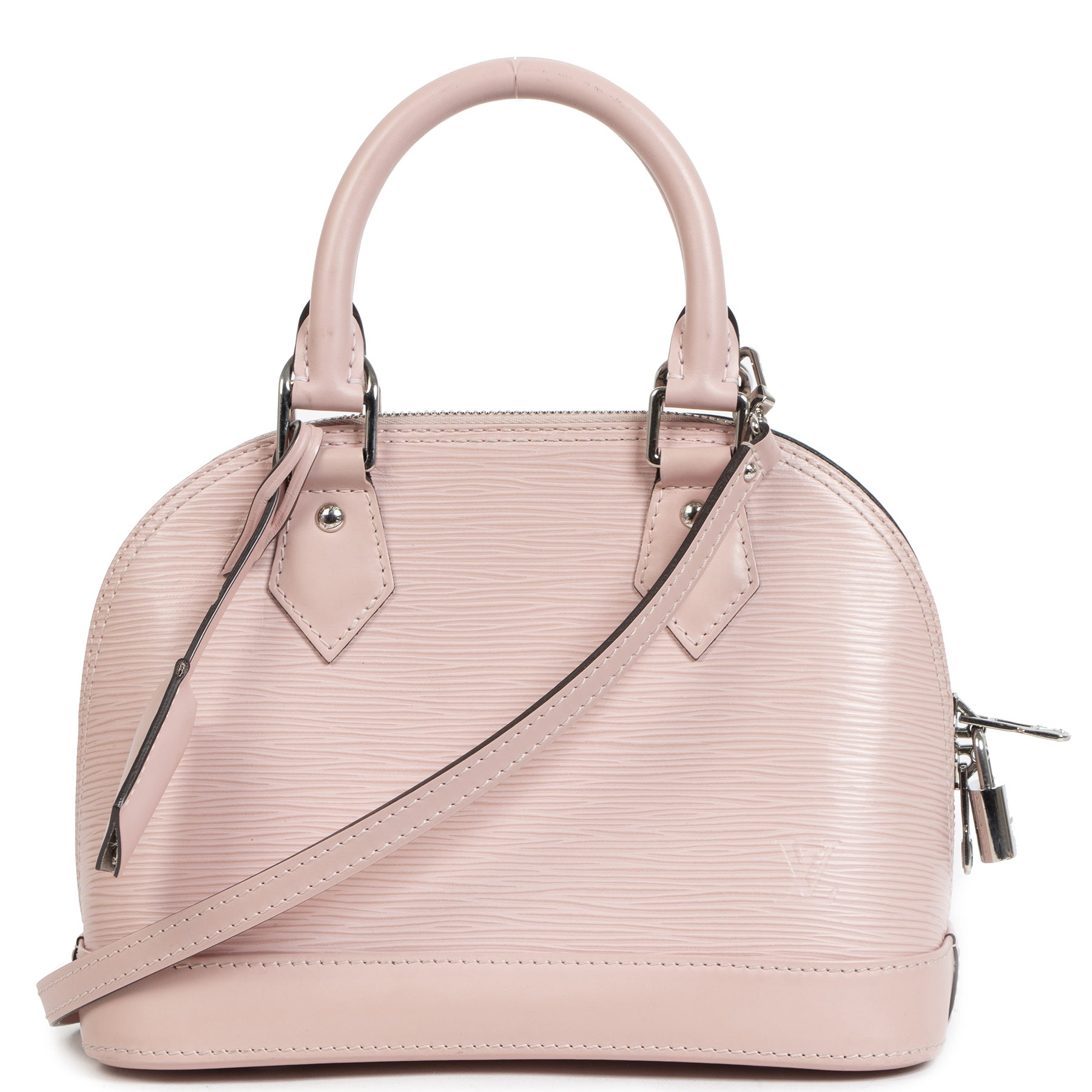 Louis Vuitton Alma BB Rose Ballerine Epi Leather for the best price at labellov secondhand luxury
