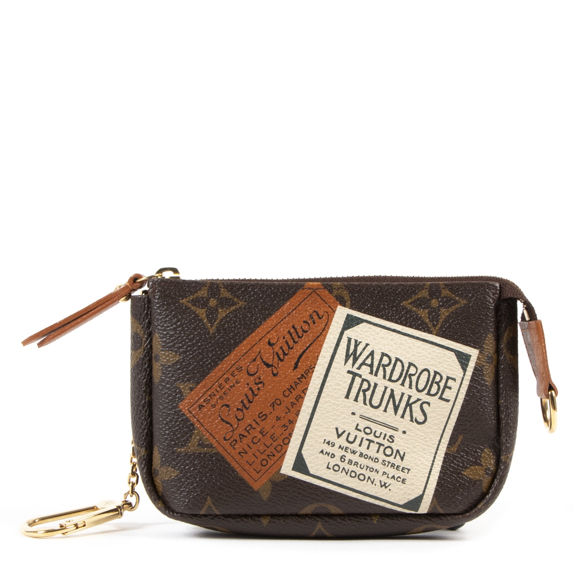 Louis Vuitton Limited Edition Trunks Pochette Key Holder