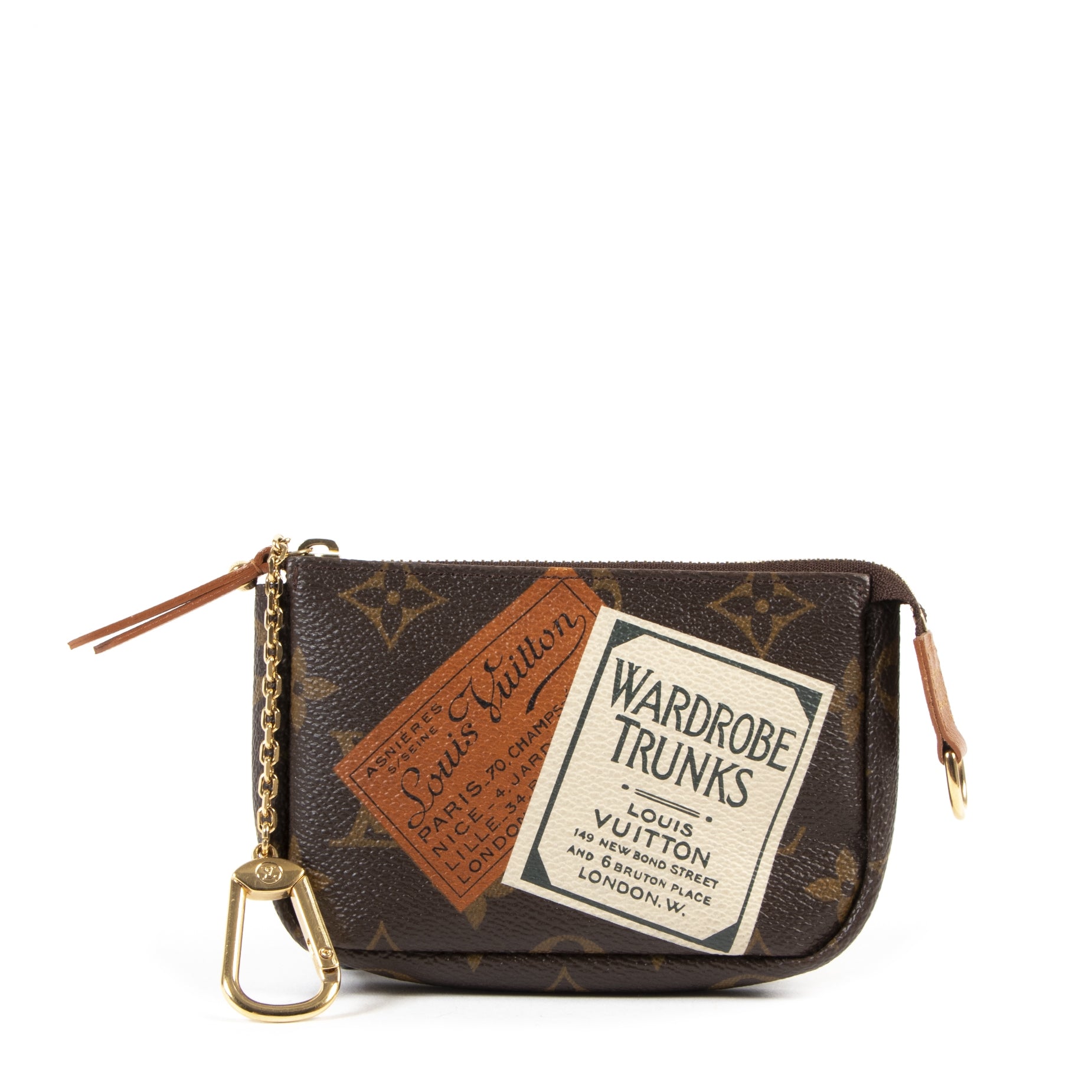 Louis Vuitton Limited Edition Trunks Pochette Key Holder