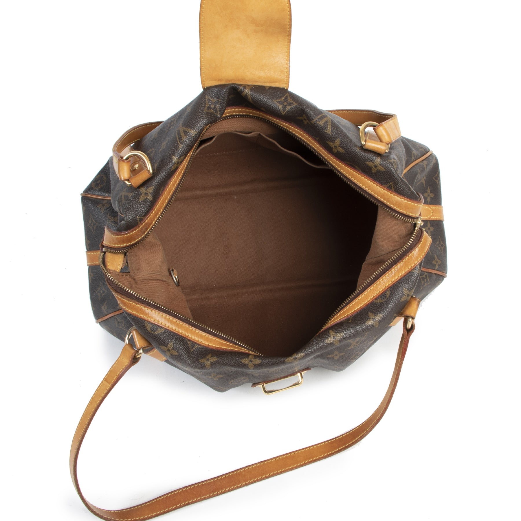 Authentieke Tweedehands Louis Vuitton Monogram Stresa GM Bag juiste prijs veilig online shoppen luxe merken webshop winkelen Antwerpen België mode fashion