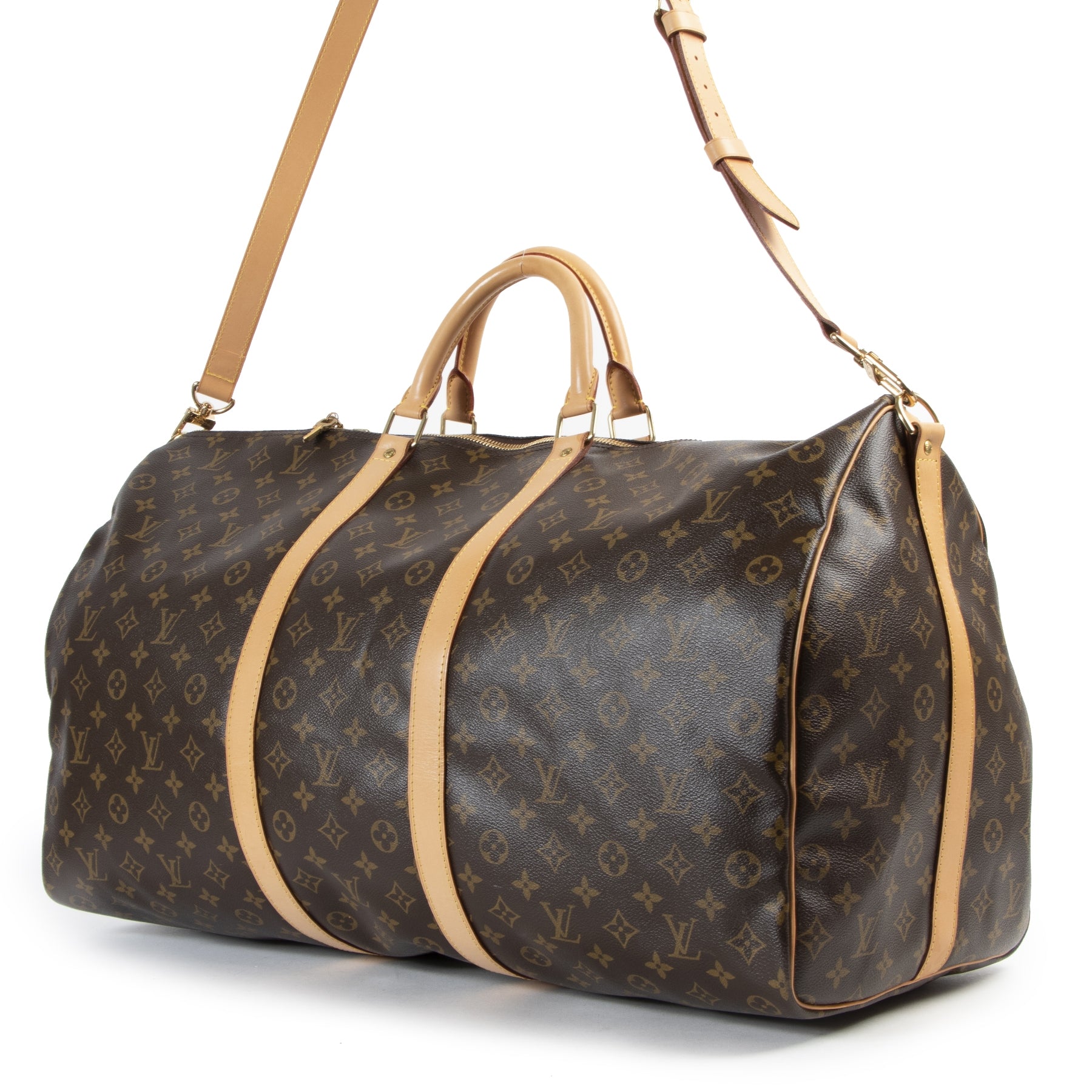 shop safe online Louis Vuitton Monogram Keepall 60 Travel Bag