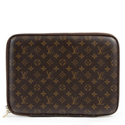Louis Vuitton Brown Laptop Sleeve Monogram 13 inch