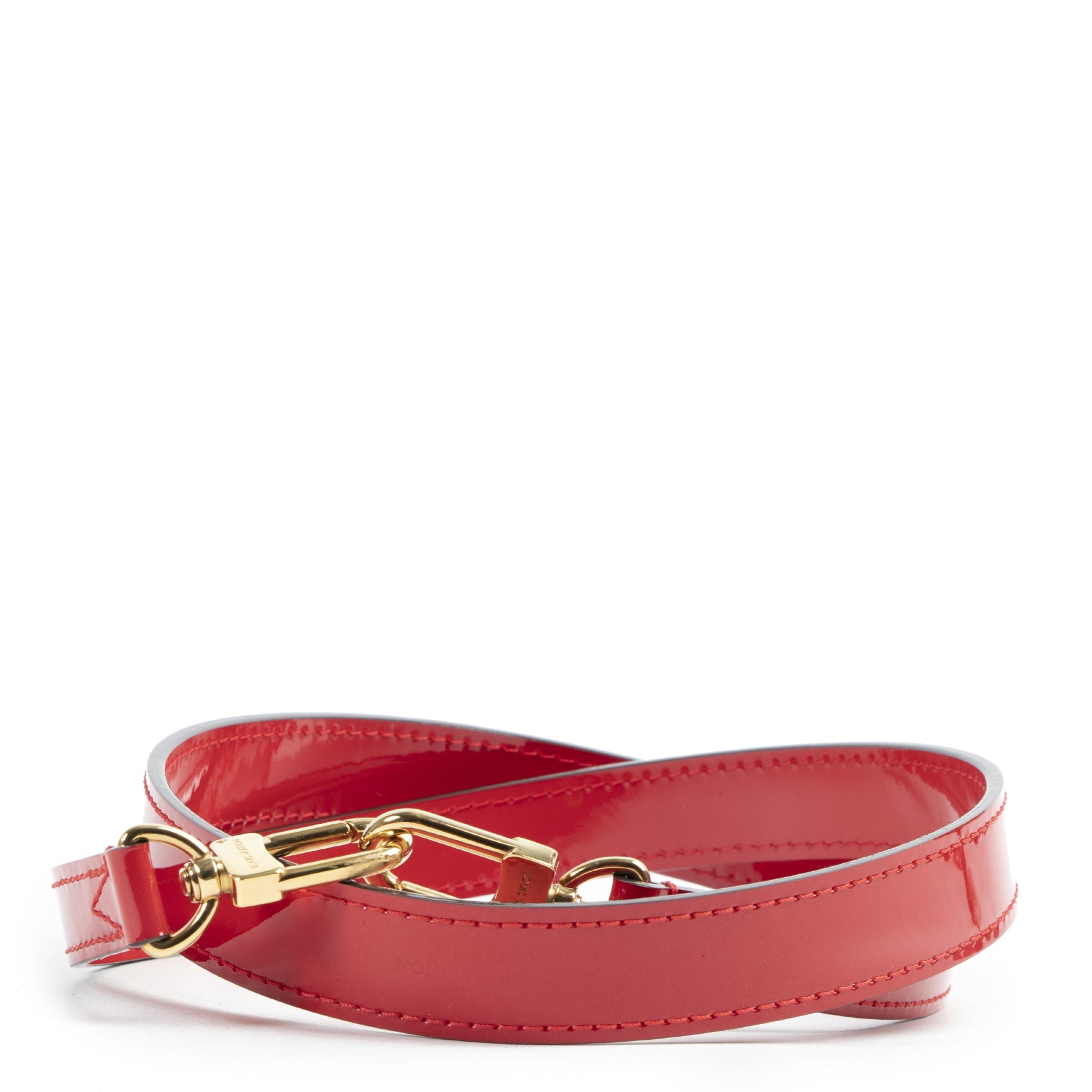 Louis Vuitton Red Patent Shoulder Strap for the best price at Labellov