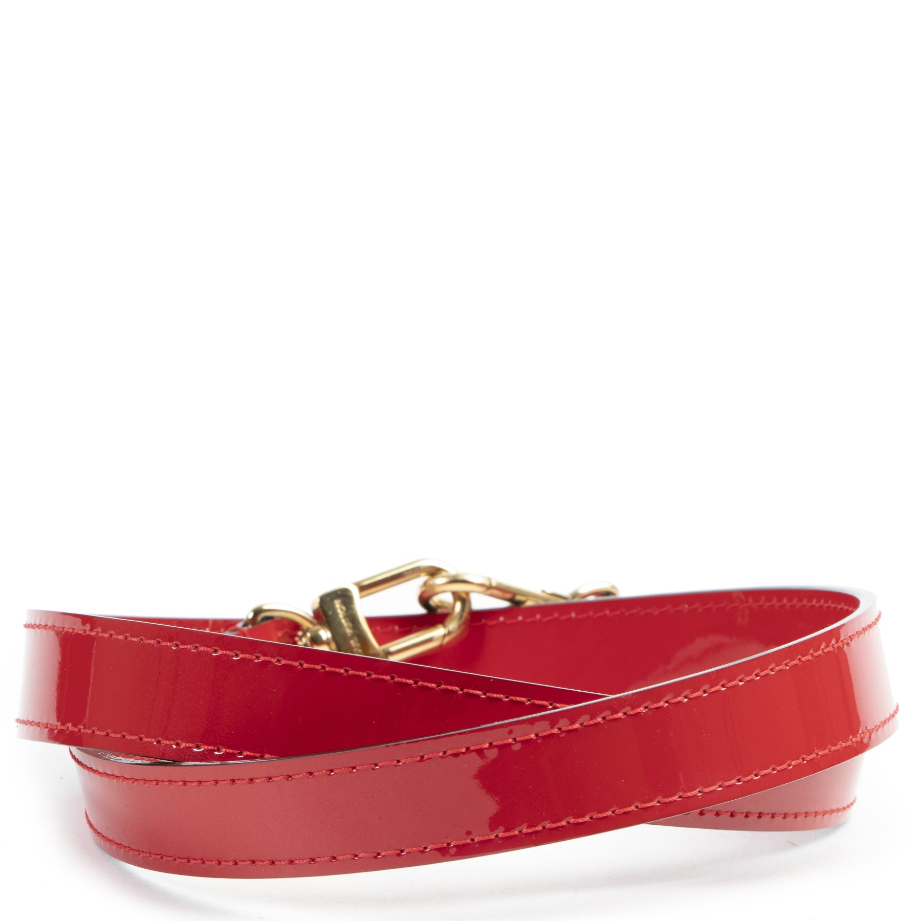 Louis Vuitton Red Patent Shoulder Strap pour le meilleur prix chez Labellov à Anvers BElgique