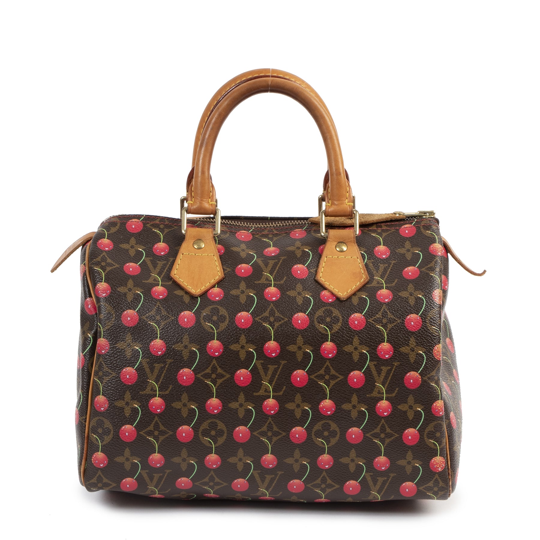hard to find Louis Vuitton Takashi Murakami Cerises Cherry Speedy 25 Bag