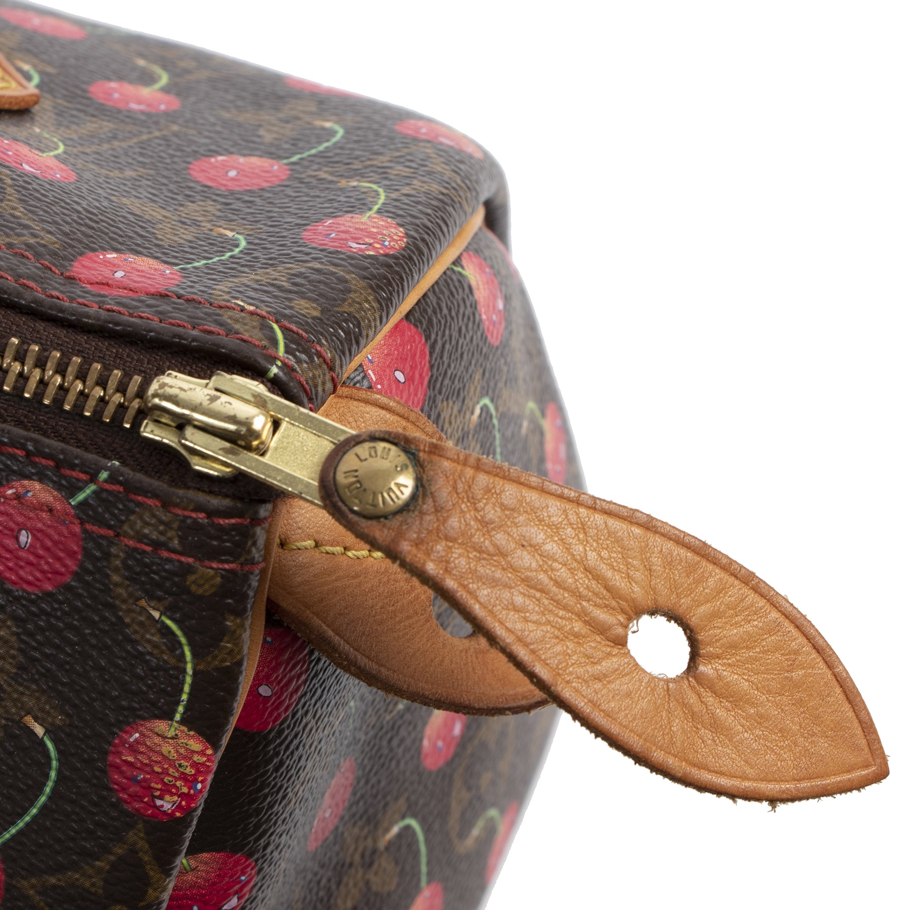 koop veilig online Louis Vuitton Takashi Murakami Cerises Cherry Speedy 25 Bag