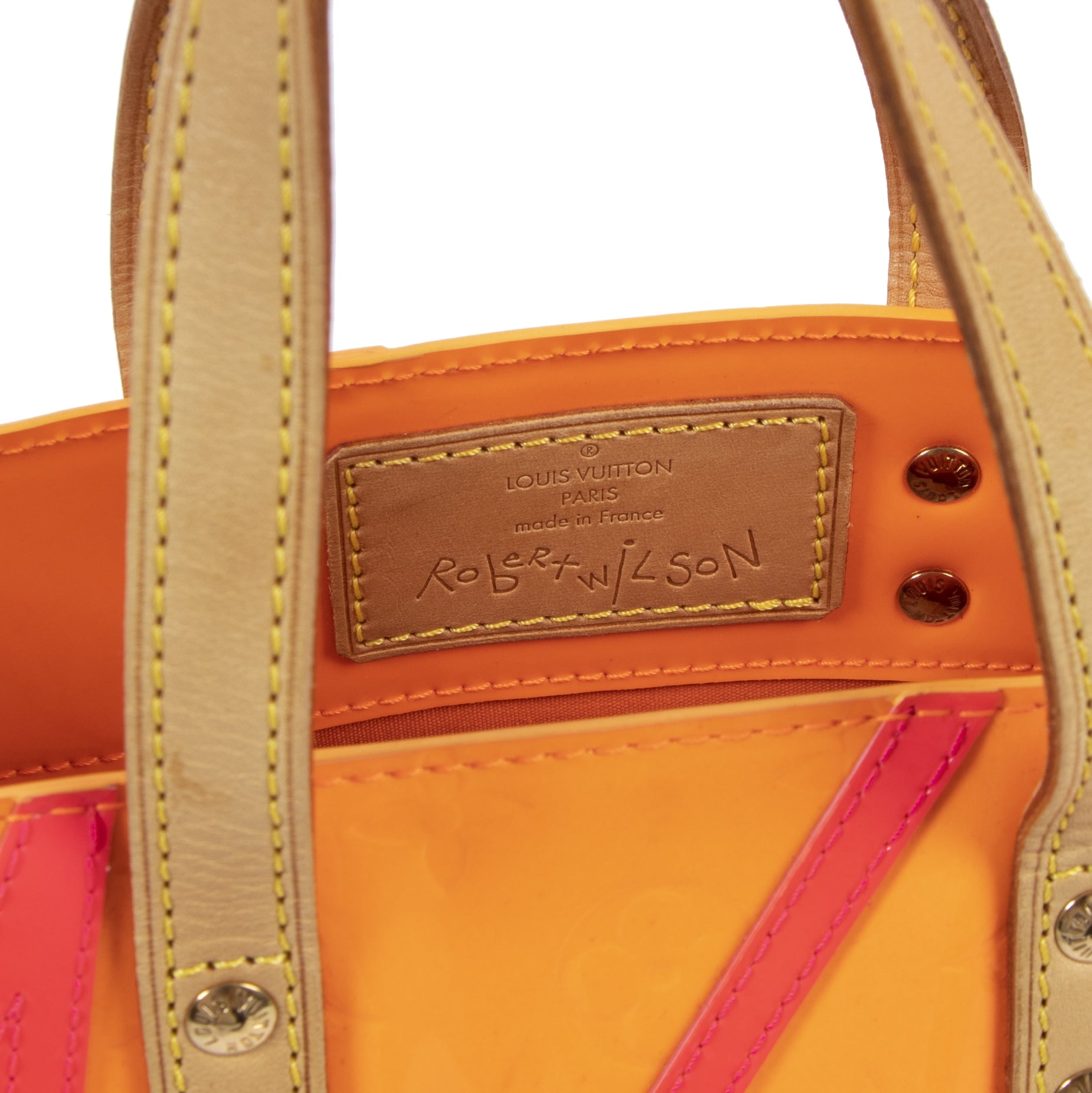 Louis Vuitton Limited Edition Robert Wilson Fluo Monogram Vernis Houston Bag