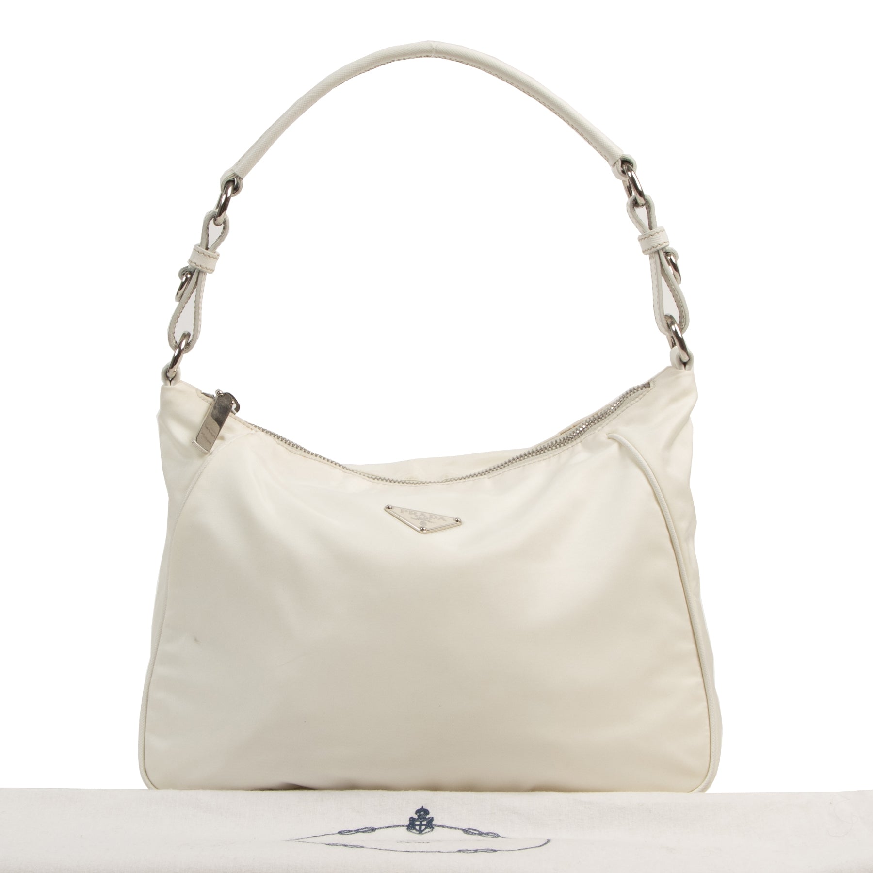 Prada White Nylon Bag