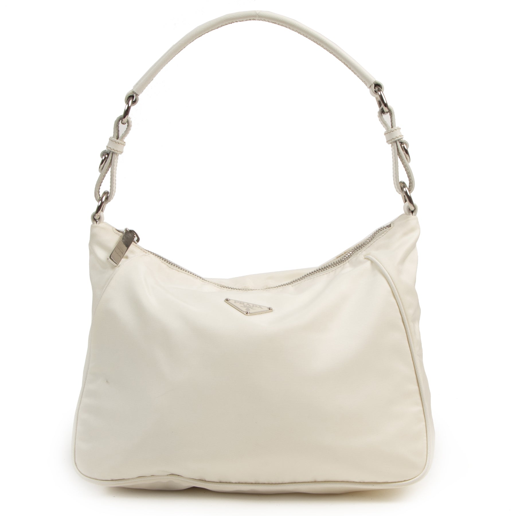 Sac à bandoulière Prada en nylon blanc