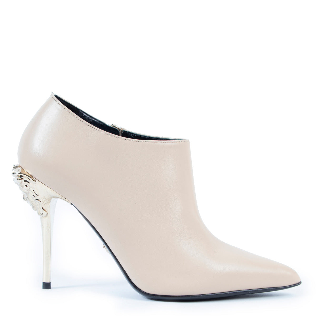 Versace Nude Heeled Booties - size 38.5