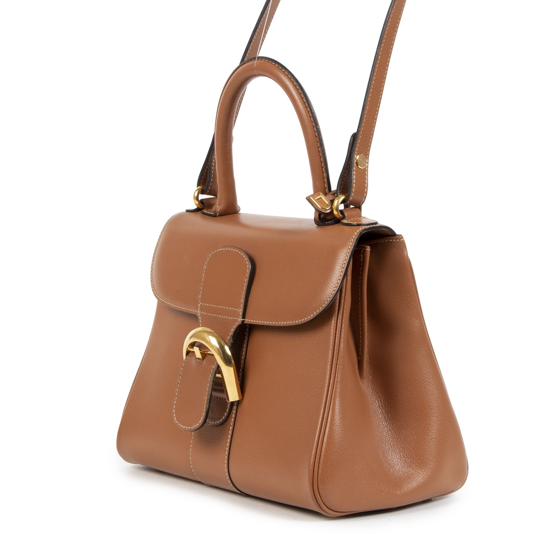 shop safe online Delvaux Fauve Brillant PM + Strap