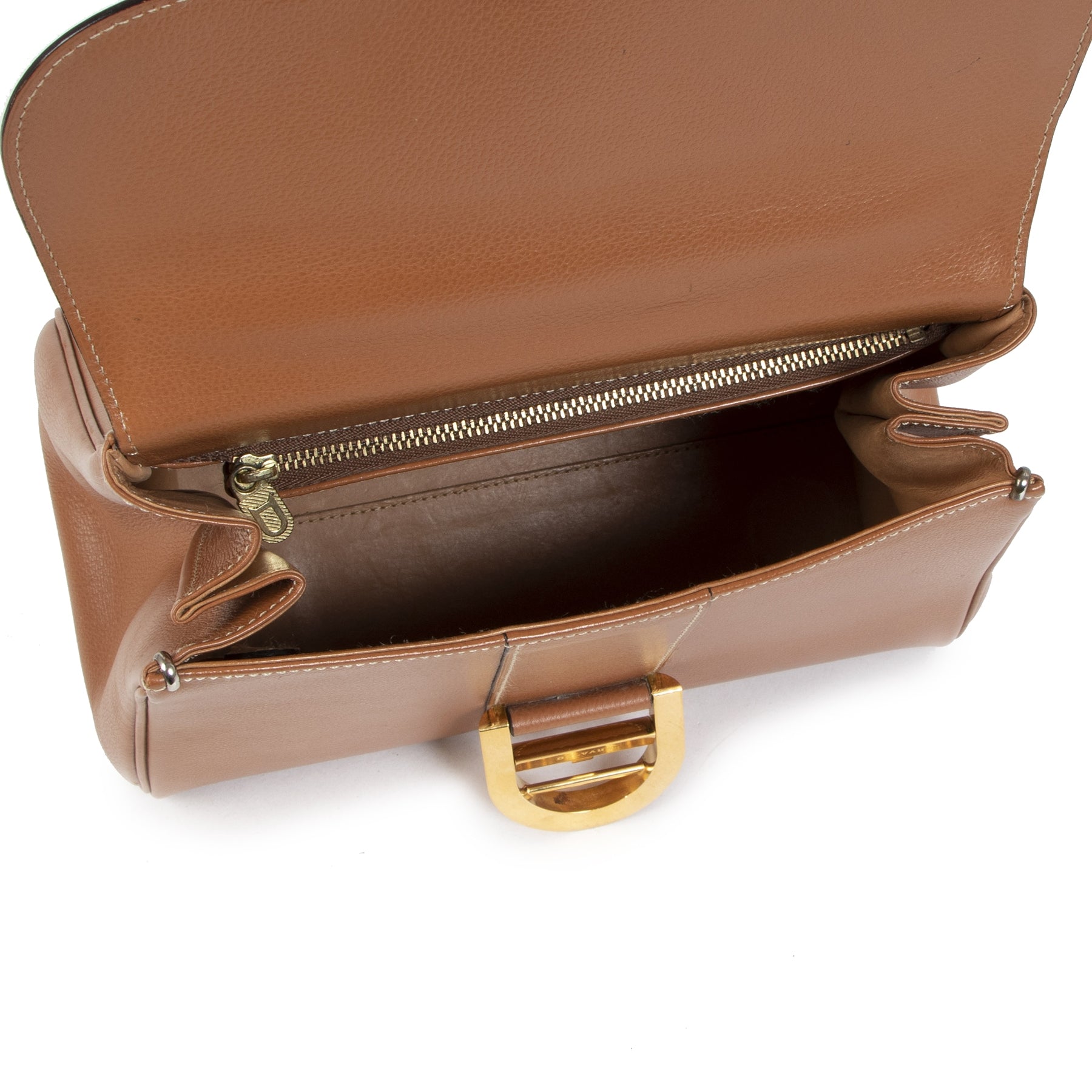 koop jou tweedehands Delvaux Fauve Brillant PM + Strap