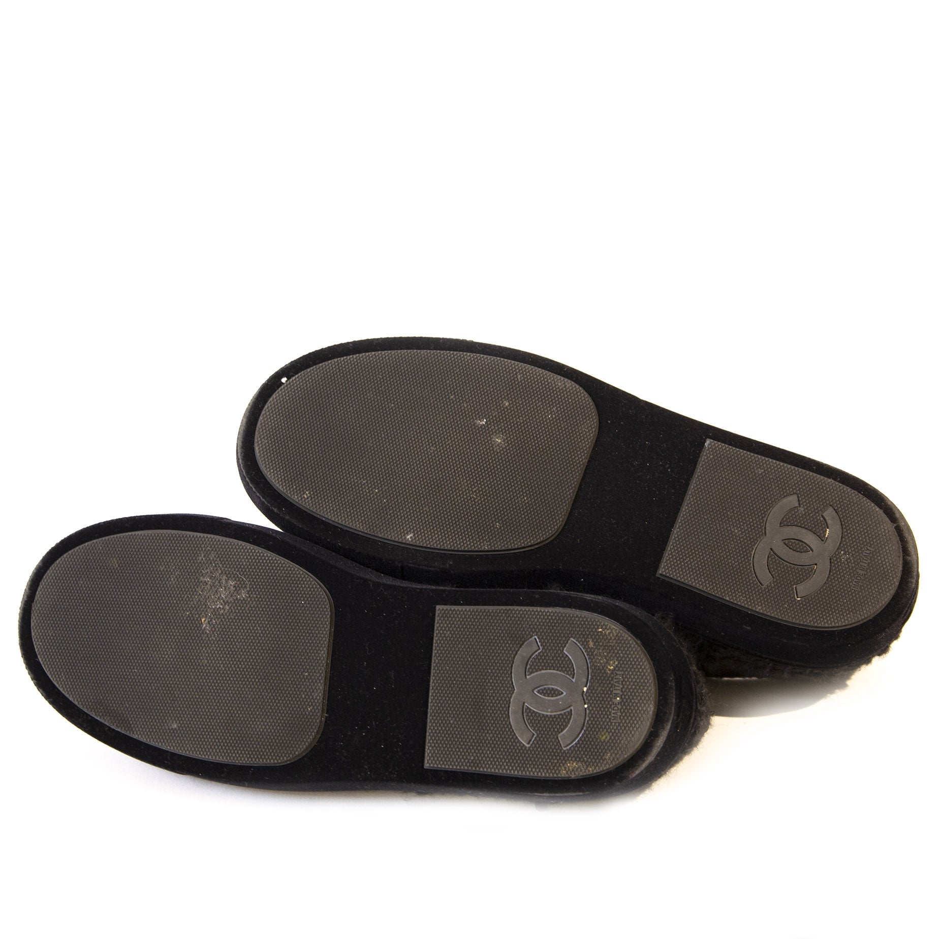 Chanel Black Tweed Sneakers - Size 39,5