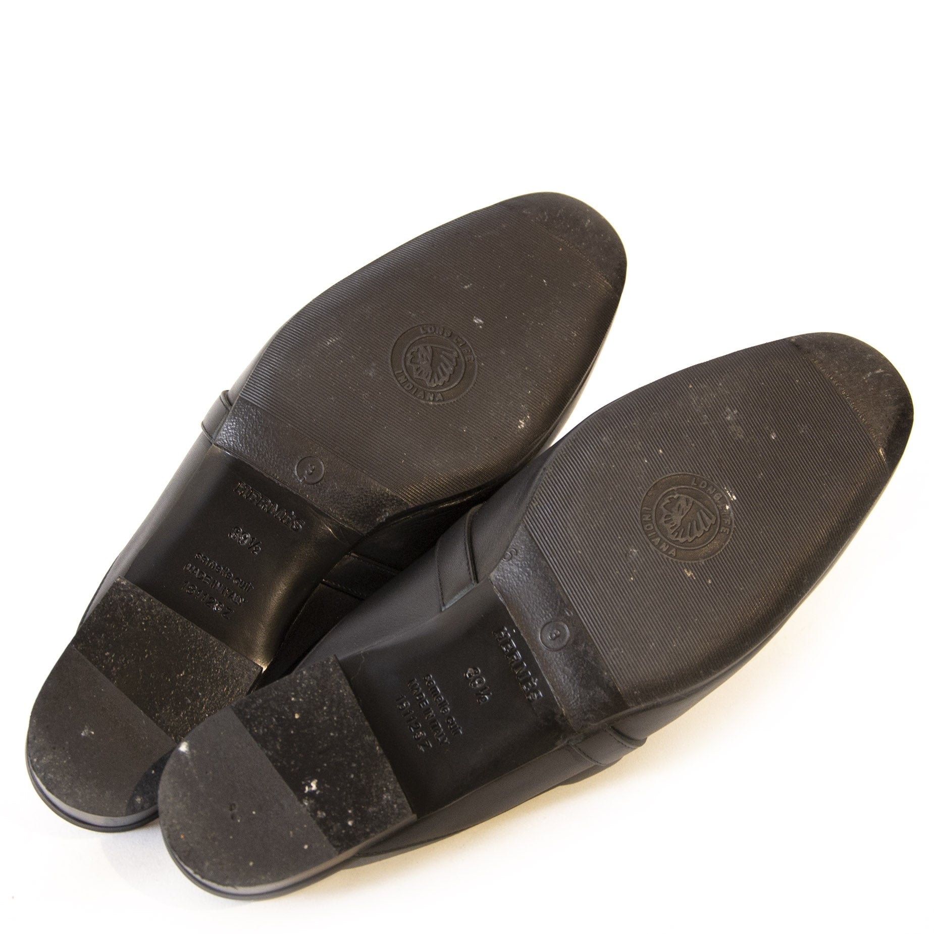 Authentic second-hand vintage Hermès Oz Mules buy online webshop LabelLOV