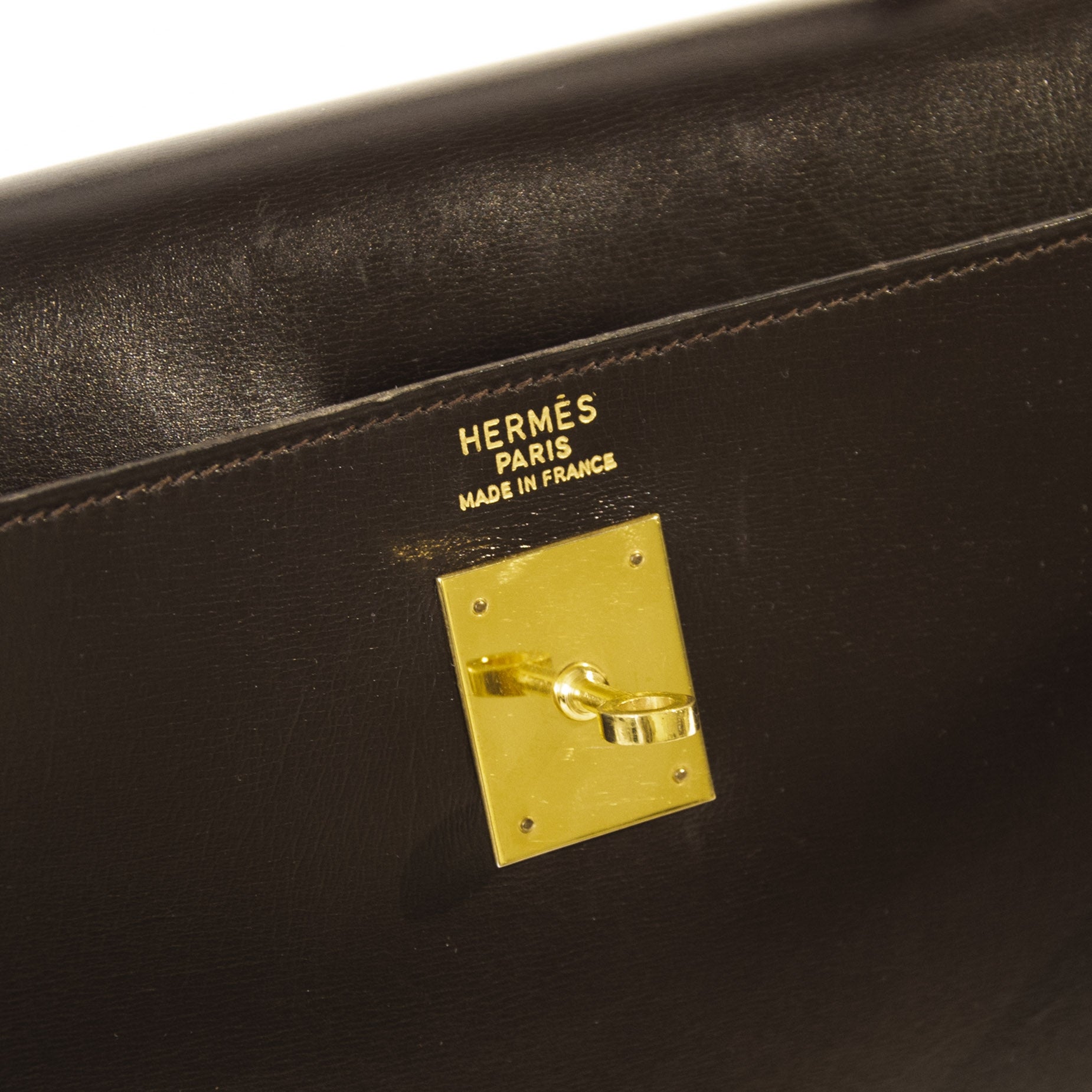 Hermès Kelly 35 Brown Box Calf GHW