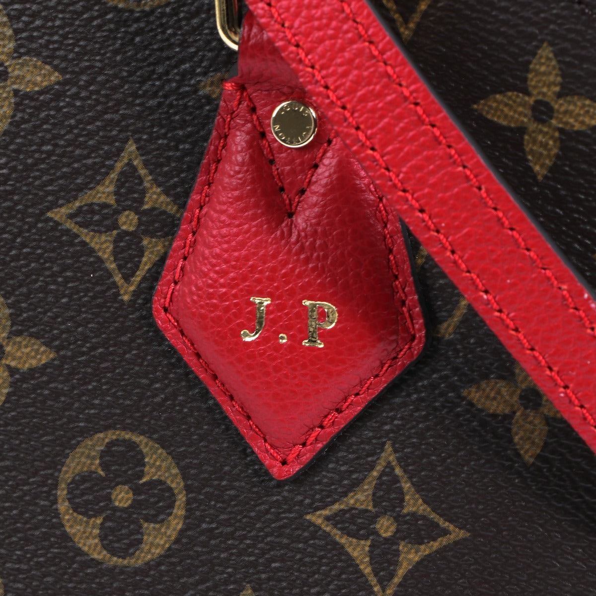 Louis Vuitton Alma B'N'B Monogram et Cuir de Veau Rubis