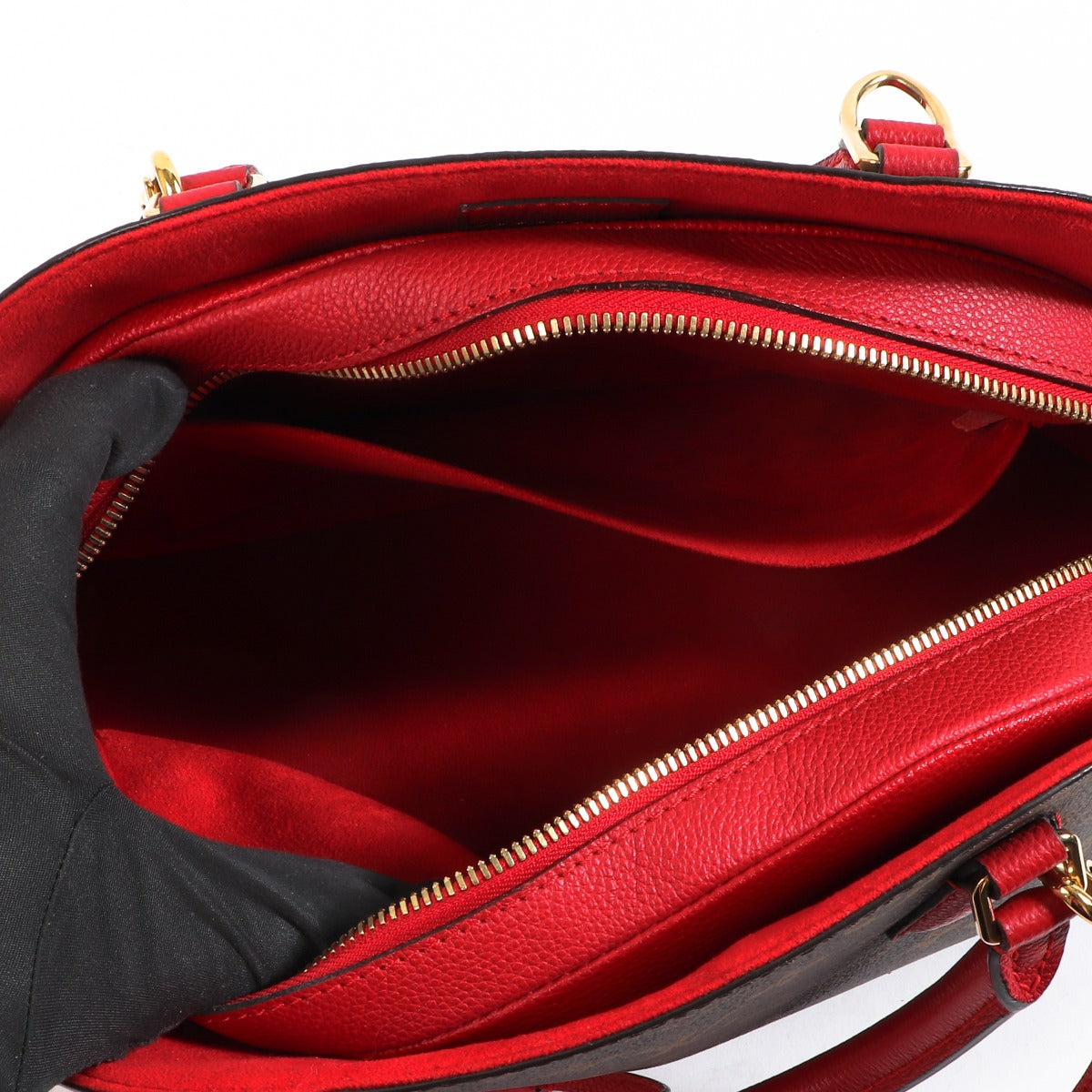 Louis Vuitton Alma B'N'B Monogram et Cuir de Veau Rubis