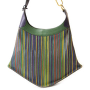 Authentieke tweedehands Delvaux Multicolor Toile De Cuir Bag juiste prijs veilig online winkelen LabelLOV webshop luxe merken winkelen Antwerpen België mode fashion