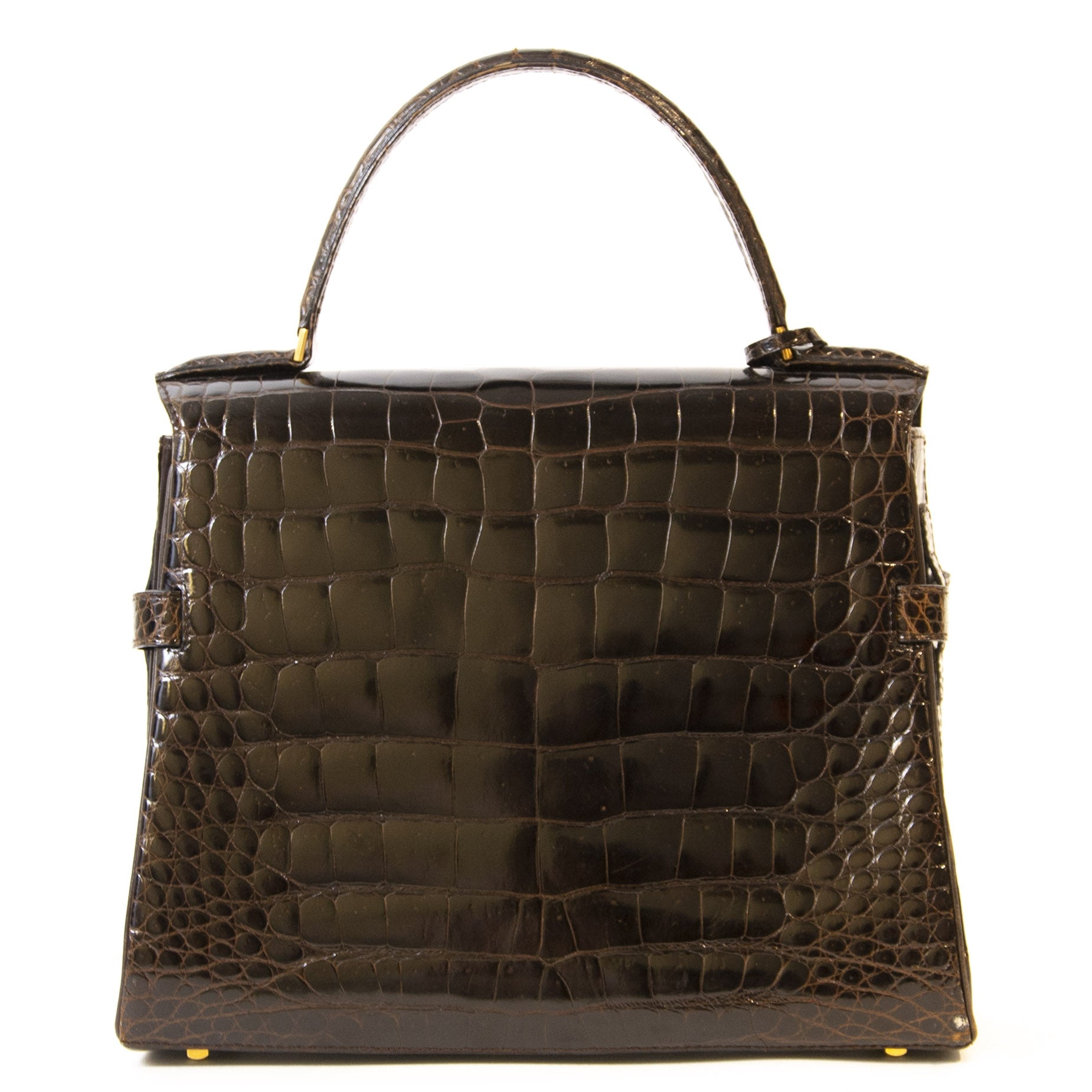 Delvaux Bruine Croco Tempête MM Tas