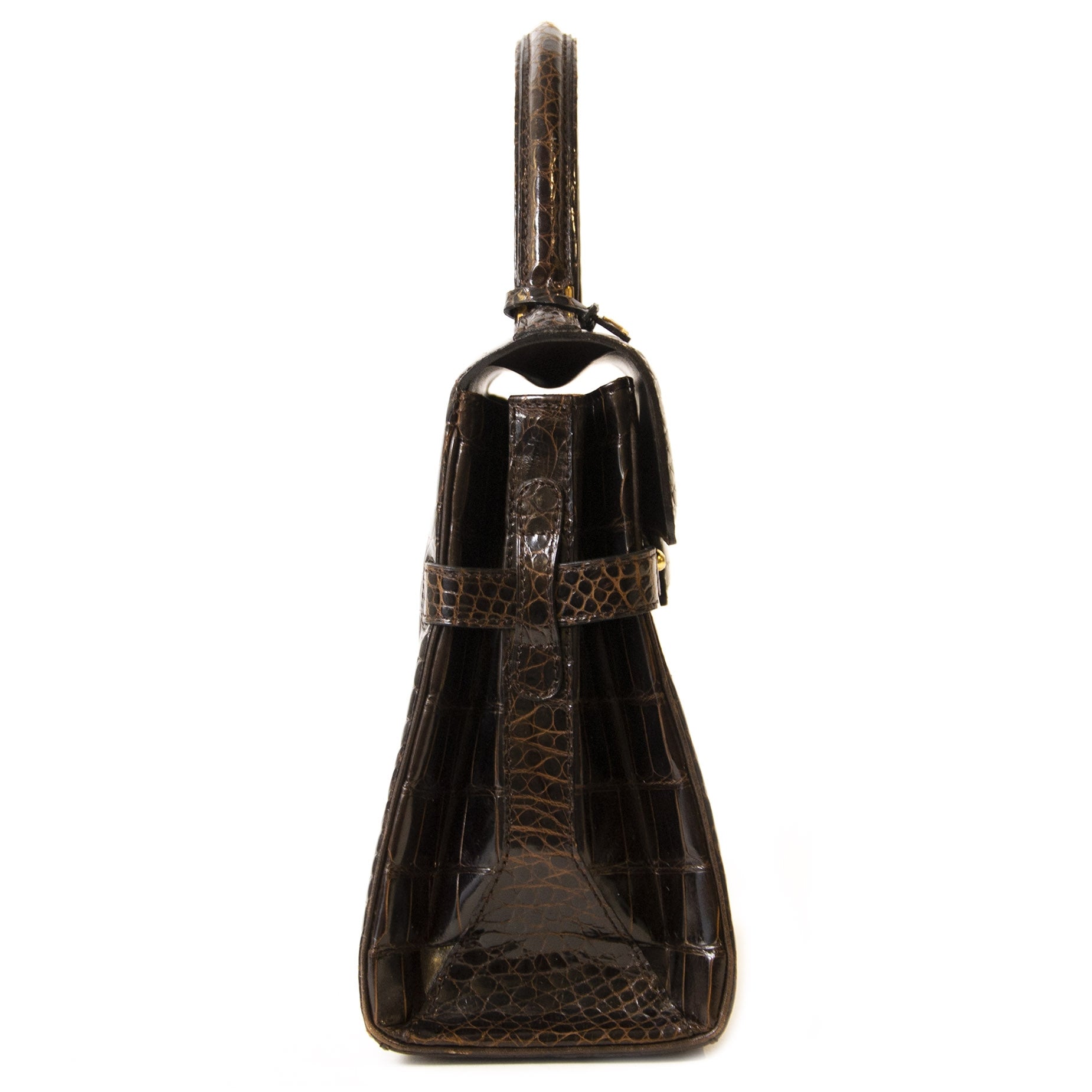 Delvaux Bruine Croco Tempête MM Tas