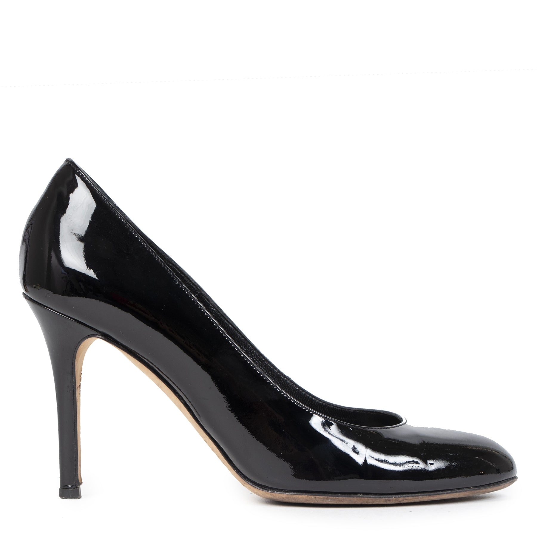Authentic second-hand vintage Dolce & Gabbana Patent Leather Heels buy online webshop LabelLOV