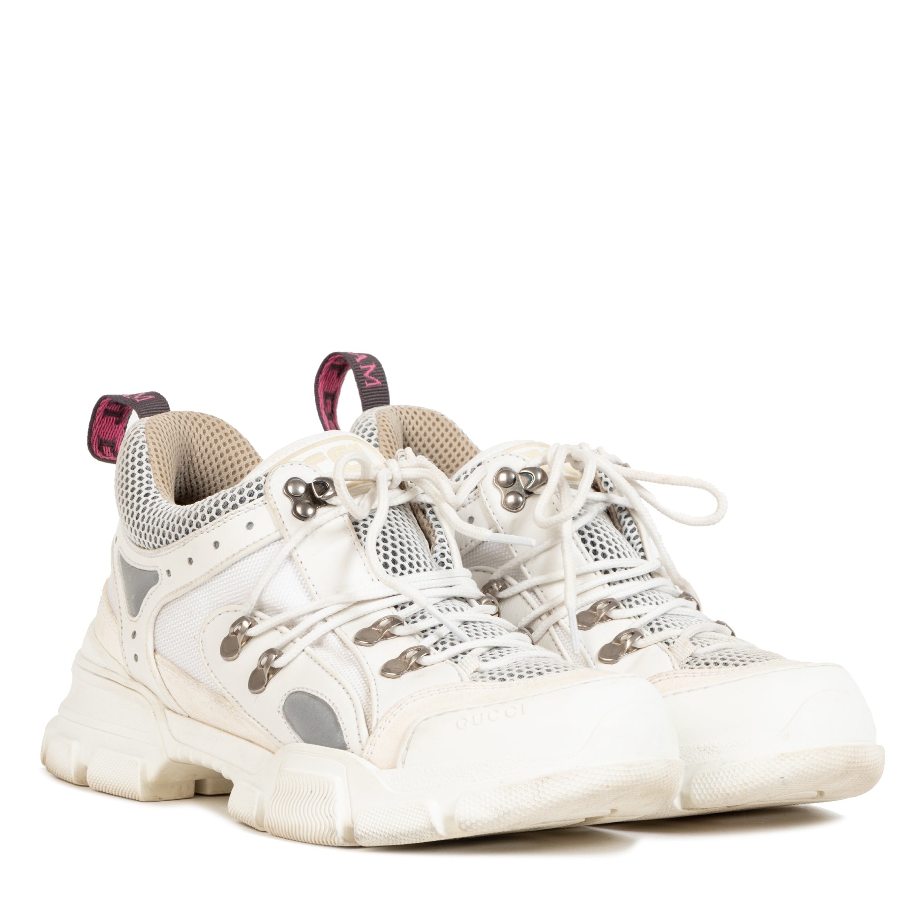 We buy and sell your authentic Gucci White Flashtrek Sneakers - Size 39 for the best price