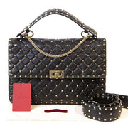Authentieke Tweedehands Valentino The Rockstud Spike Bag juiste prijs veilig online shoppen luxe merken webshop winkelen Antwerpen België mode fashion