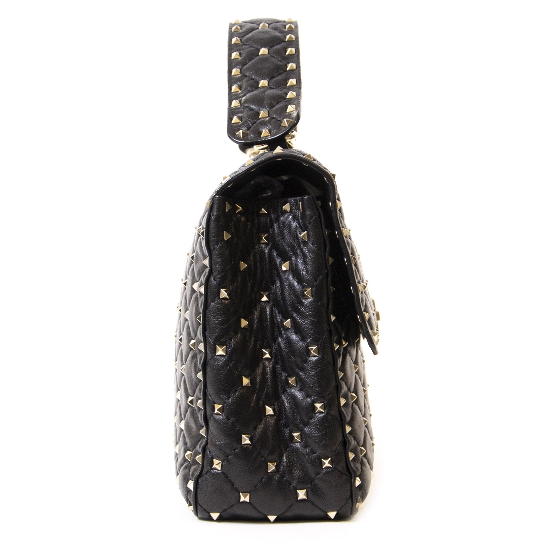 Authentieke Tweedehands Valentino The Rockstud Spike Bag juiste prijs veilig online shoppen luxe merken webshop winkelen Antwerpen België mode fashion