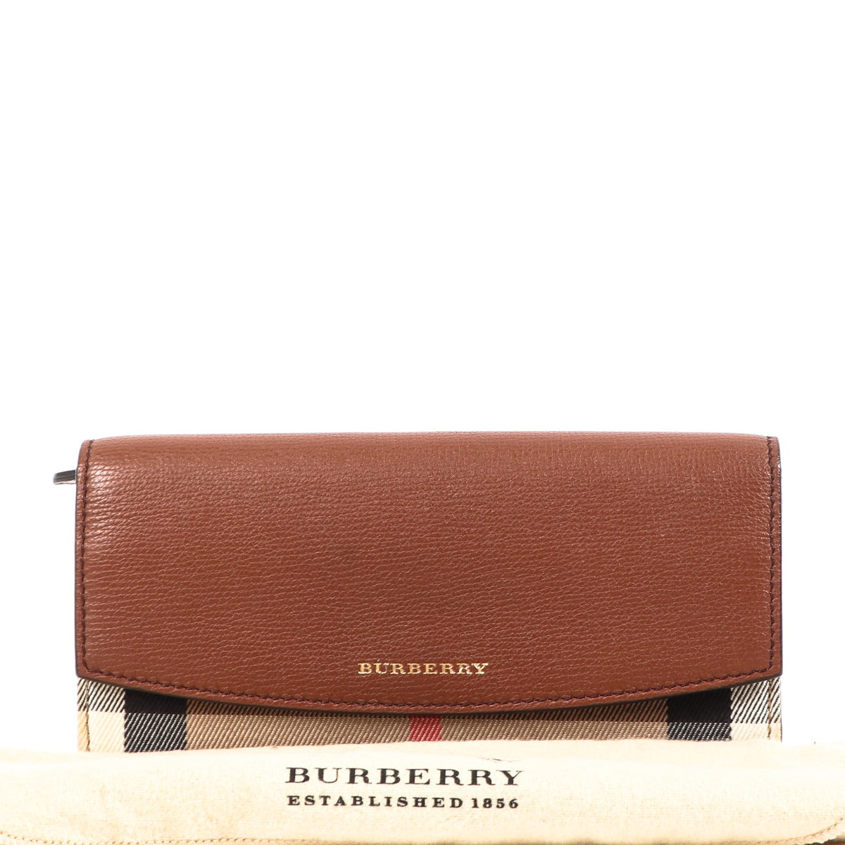 Buy an authentic second-hand Burberry Check Leather Wallet in very good condition at Labellov in Antwerp.