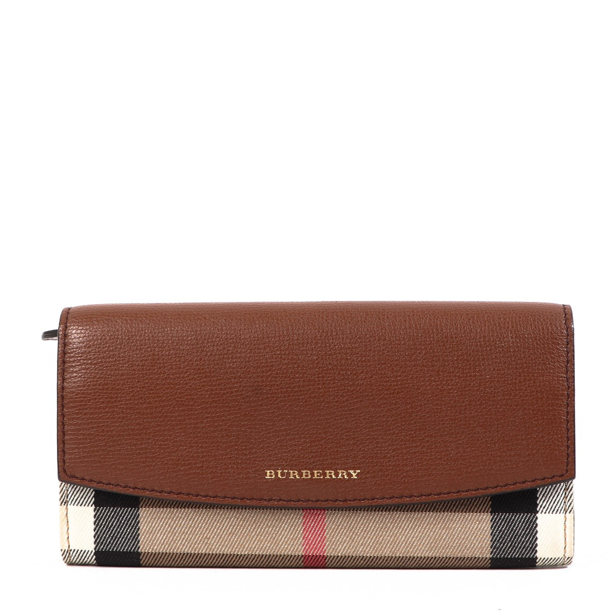 Buy an authentic second-hand Burberry Check Leather Wallet in very good condition at Labellov in Antwerp.