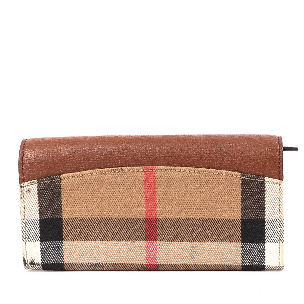 Buy an authentic second-hand Burberry Check Leather Wallet in very good condition at Labellov in Antwerp.