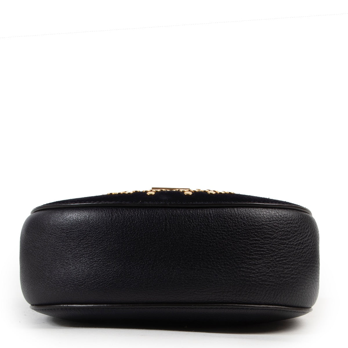 Chloé Zwart Suède Mini Drew Tas met Studs