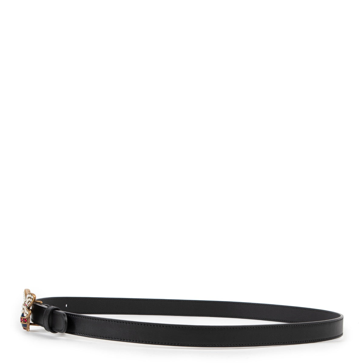 Shop safe online 100% authentic Gucci Black Queen Margaret Belt - Size 90 in very good, excellent condition at the right price at Labellov in Antwerp.