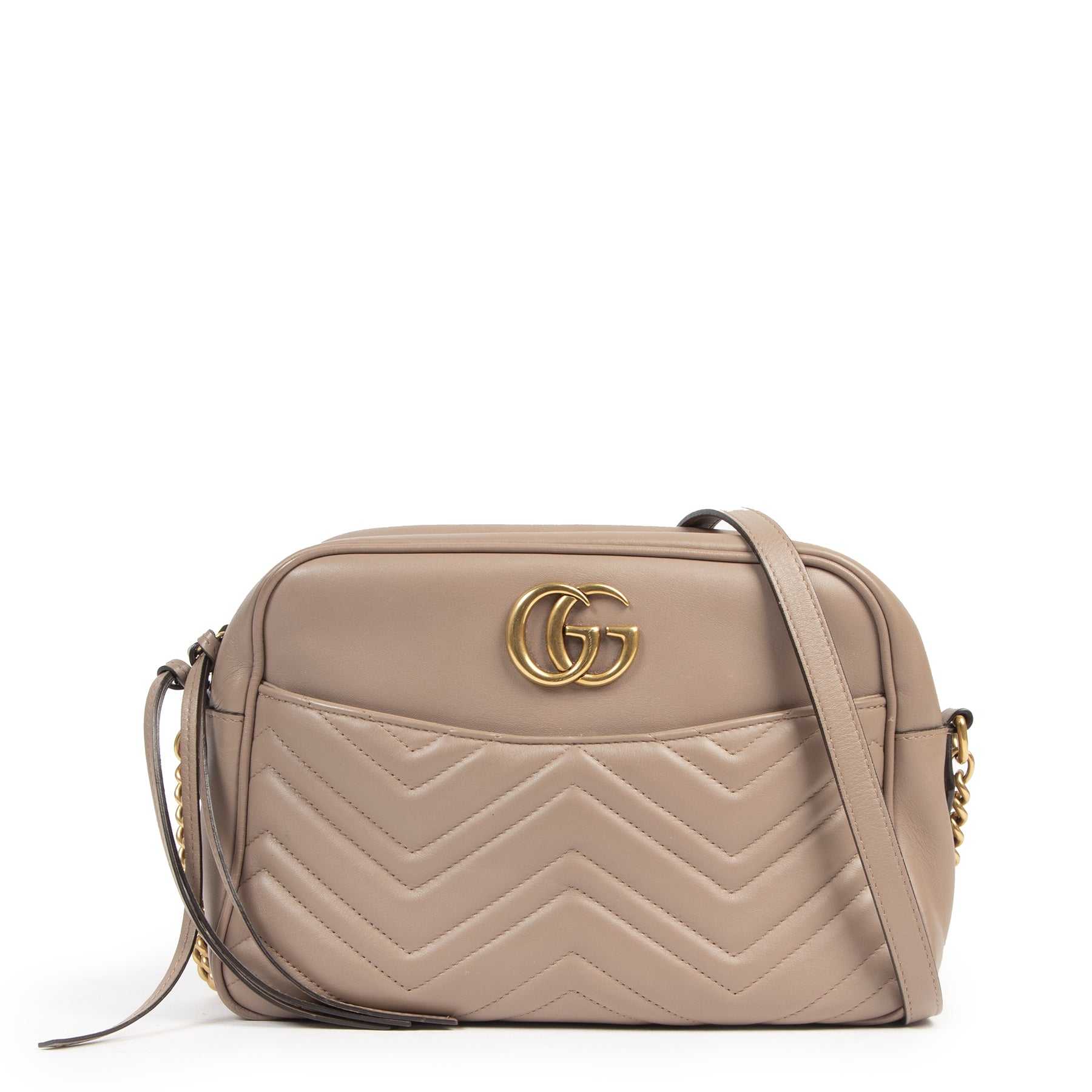 Authentic secondhand Gucci GG Marmont Shoulder Bag Matelasse Leather designer bags luxury vintage webshop fashion safe secure online shopping