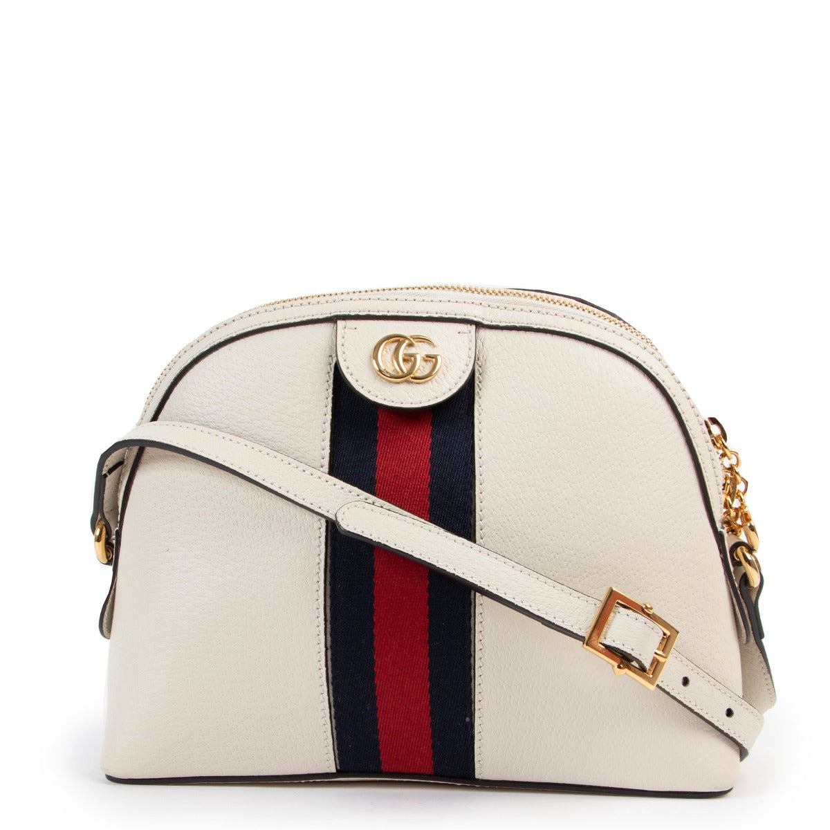 Gucci White Ophidia Small Shoulder Bag. shop safe online Gucci White Ophidia Small Shoulder Bag