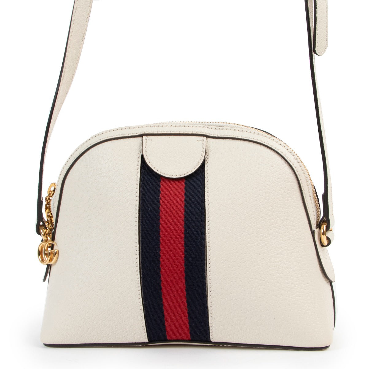 Gucci White Ophidia Small Shoulder Bag. shop safe online Gucci White Ophidia Small Shoulder Bag