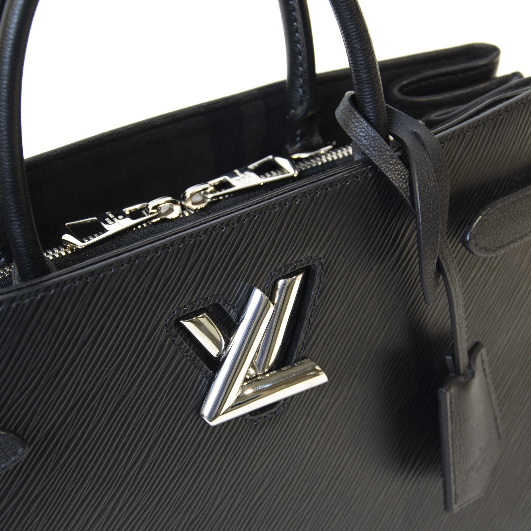 Authentieke Tweedehands Louis Vuitton Epi Twist Tote Bag juiste prijs veilig online shoppen luxe merken webshop winkelen Antwerpen België mode fashion