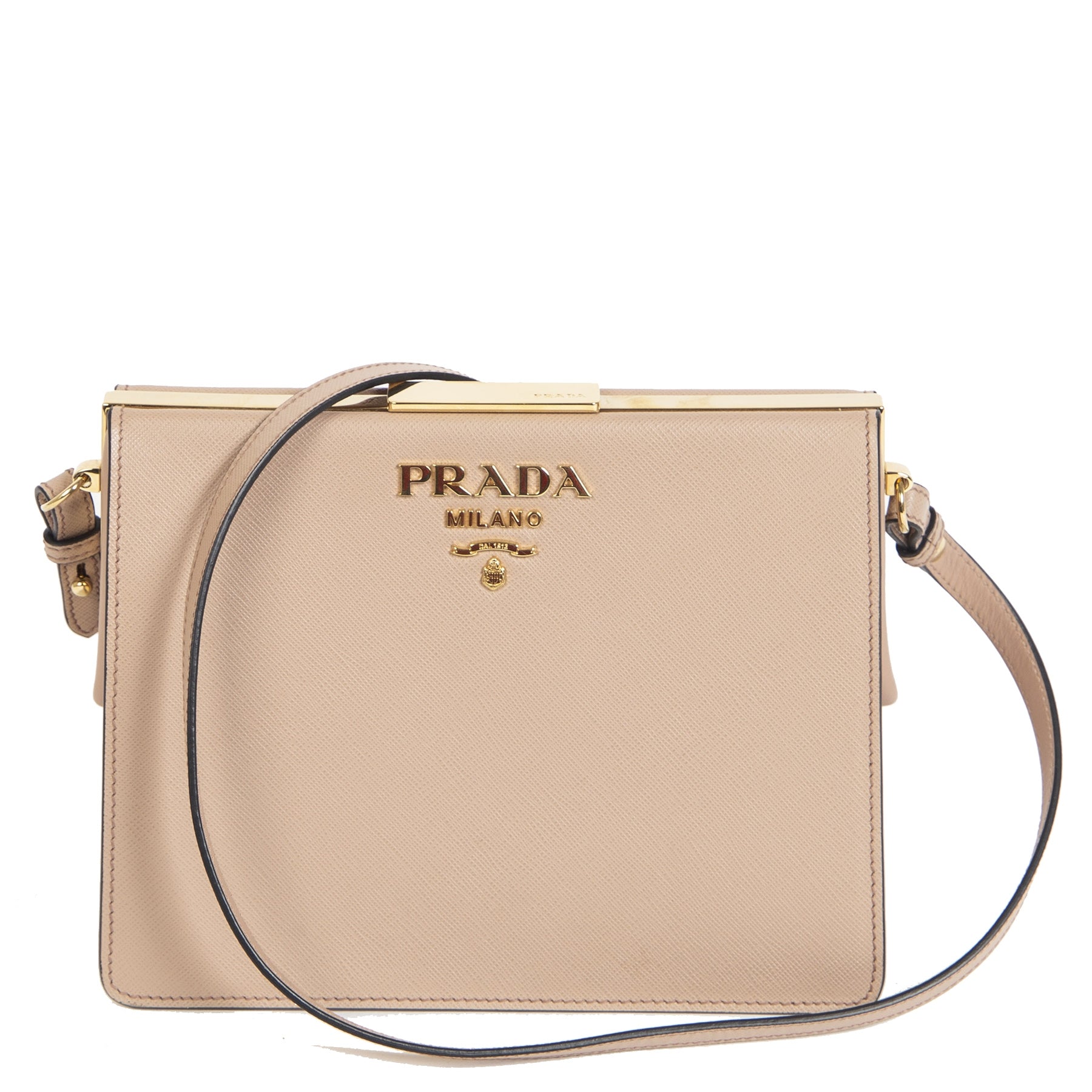 Prada Saffiano City Calf Light Frame Tas