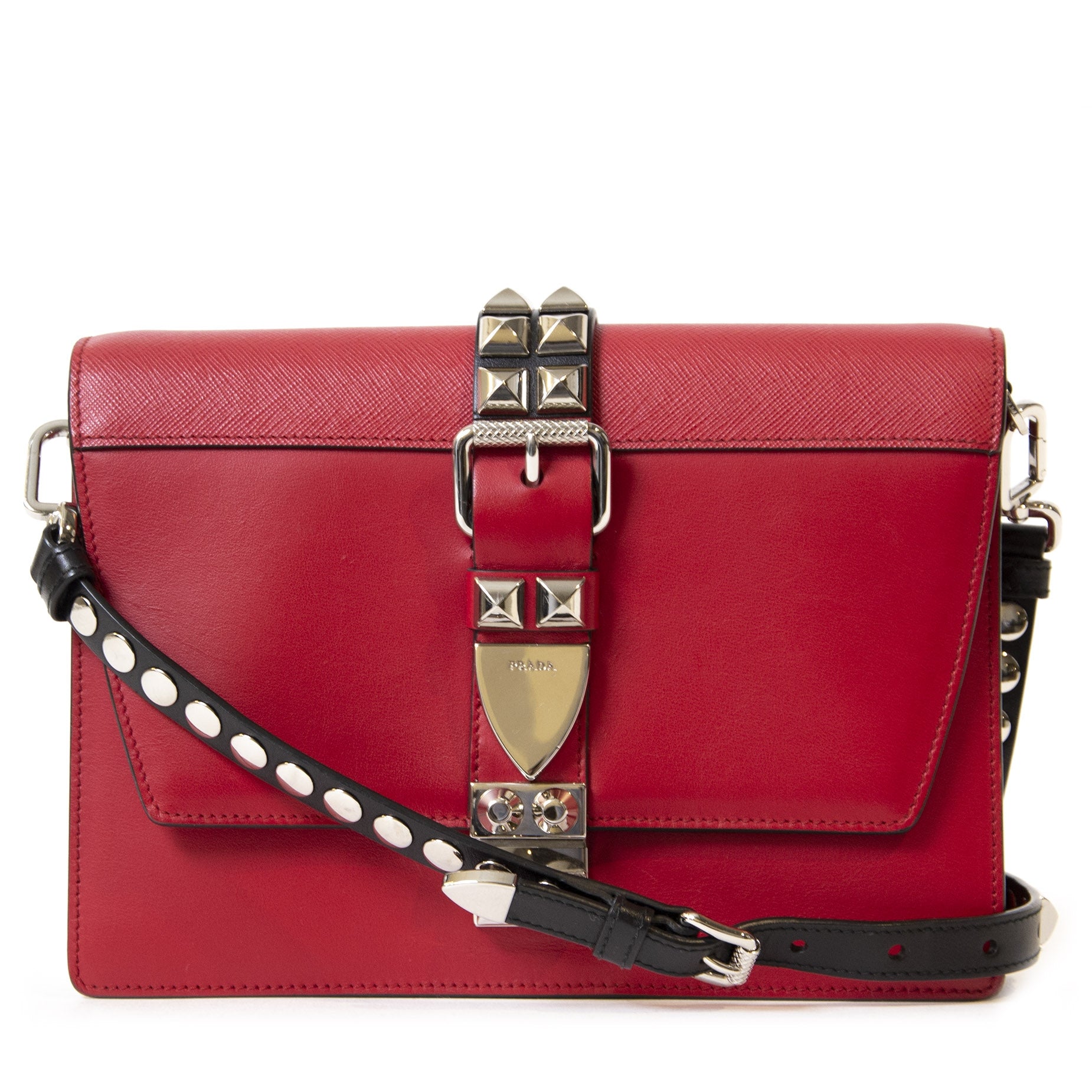 Authentieke Tweedehands Prada Elektra Small Bag juiste prijs veilig online shoppen luxe merken webshop winkelen Antwerpen België mode fashion