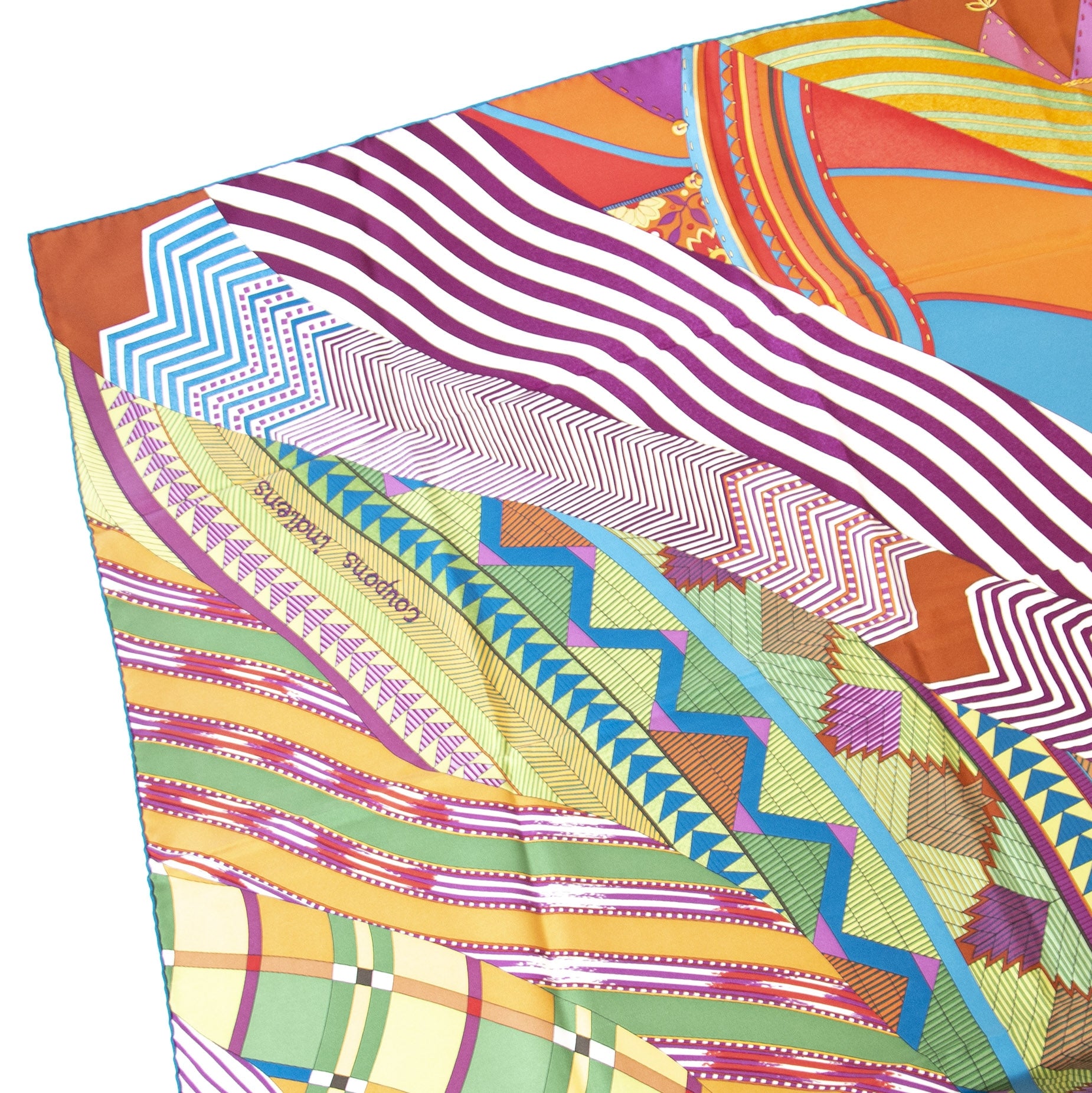 Authentieke Tweedehands Hermès Silk Scarf 'Coupons Indiens' juiste prijs veilig online shoppen winkelen luxe merken webshop Antwerpen België mode fashion