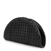 Buy an authentic second hand Bottega Veneta Black Leather Intrecciato Clutch in very good condition at Labellov.