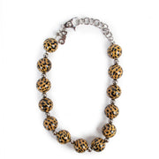 Buy an authentic second hand Dolce & Gabbana Silver and Leopard Necklace in very good condition at Labellov