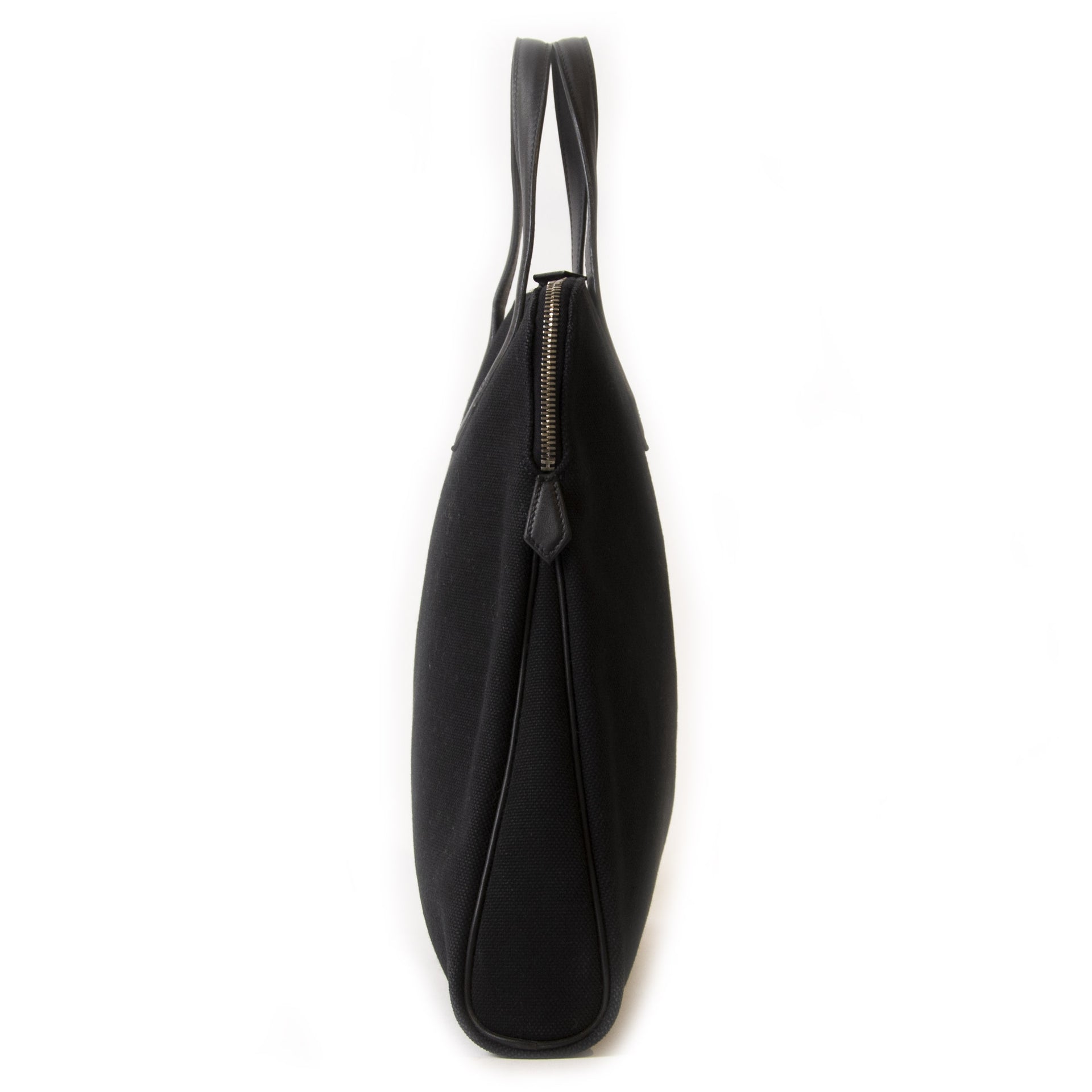 Hermès Black Canvas Heeboo Bag