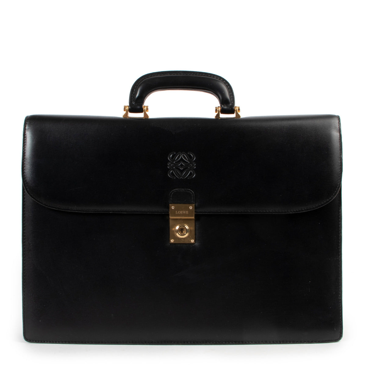 Loewe Black Leather Briefcase for the best price