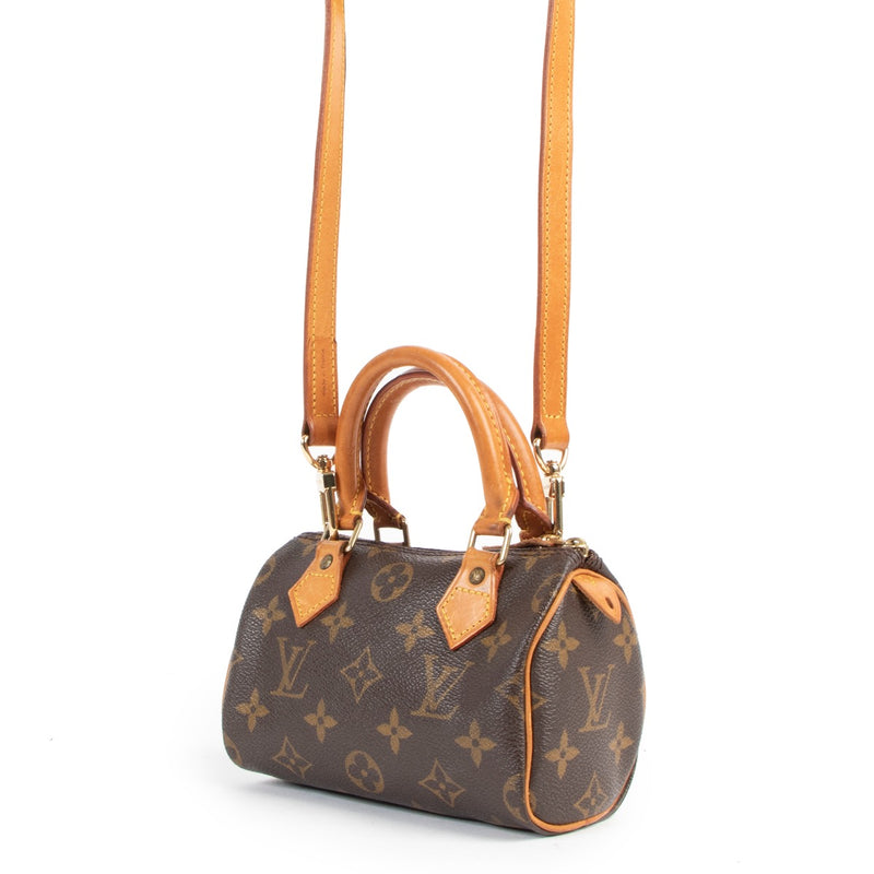Buy an authentic second hand Louis Vuitton Monogram Speedy Nano Crossbody in very good condition at Labellov.