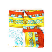 Buy an authentic second hand Versace Silk Multicolor Barocco Scarf in very good condition at Labellov Antwerp.