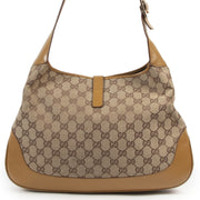 Gucci Monogram Camel Jackie Bag for the best price at labellov secondhand luxury