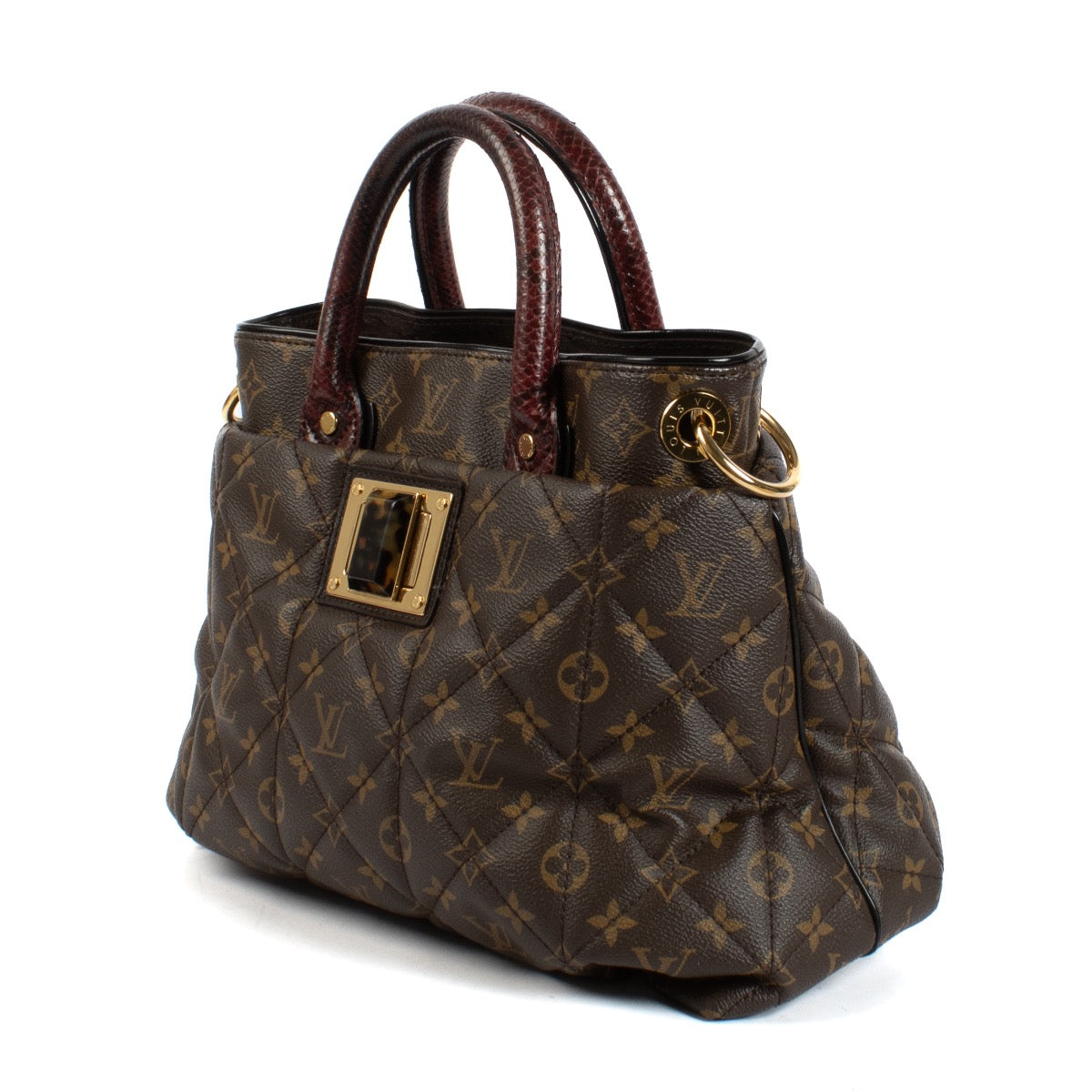 Shop safe online at Labellov in Antwerp, Brussel and Knokke this 100% authentic second hand Louis Vuitton Monogram Etoile Exotique Top Handle Bag