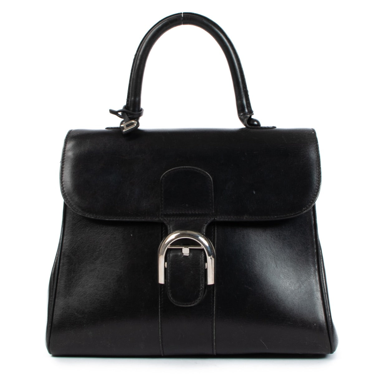 Delvaux Brillant PM Black Box Calf Vintage