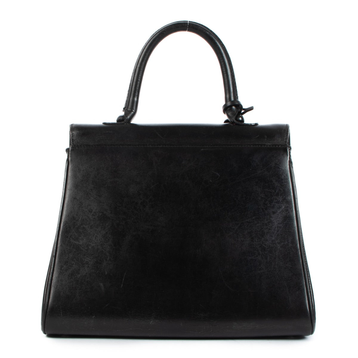 Delvaux Brillant PM Black Box Calf Vintage